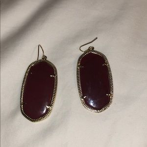 Red and gold Kendra earrings